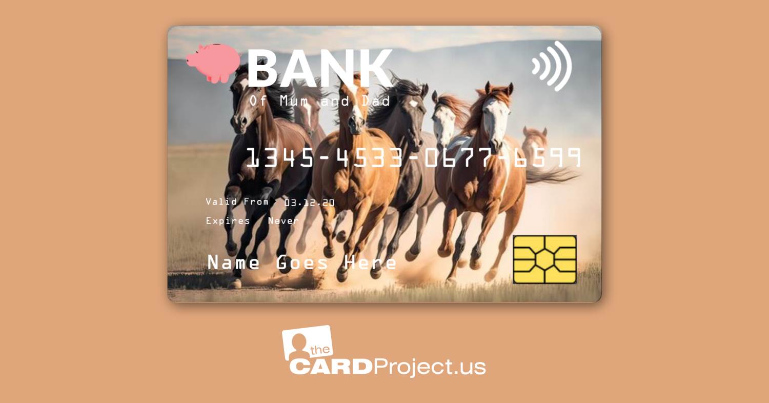 Horses Toy Credit Card